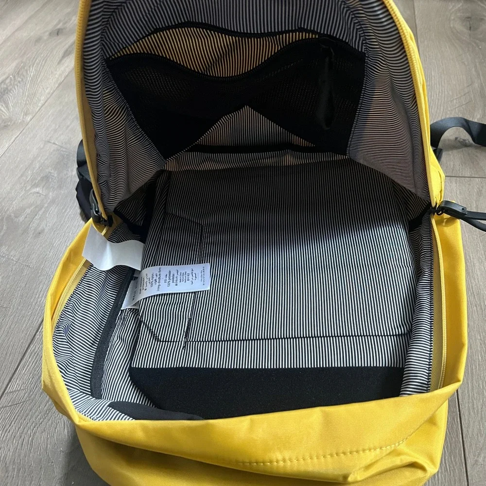 West Elm Travel Backpack in Yellow 17L Padded Laptop Pocket